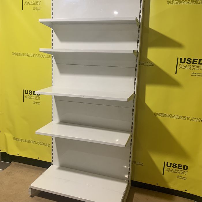 Торговий пристінний стелаж з металевими полицями для магазина бу е опт