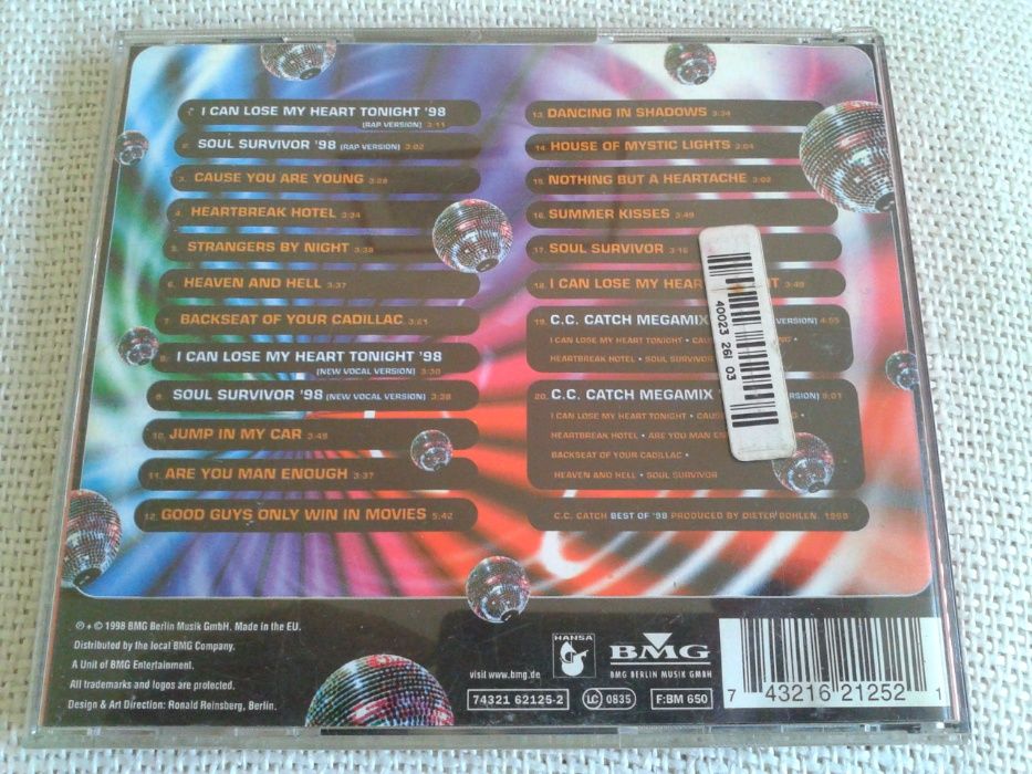 C.C. Catch - Best Of '98 CD