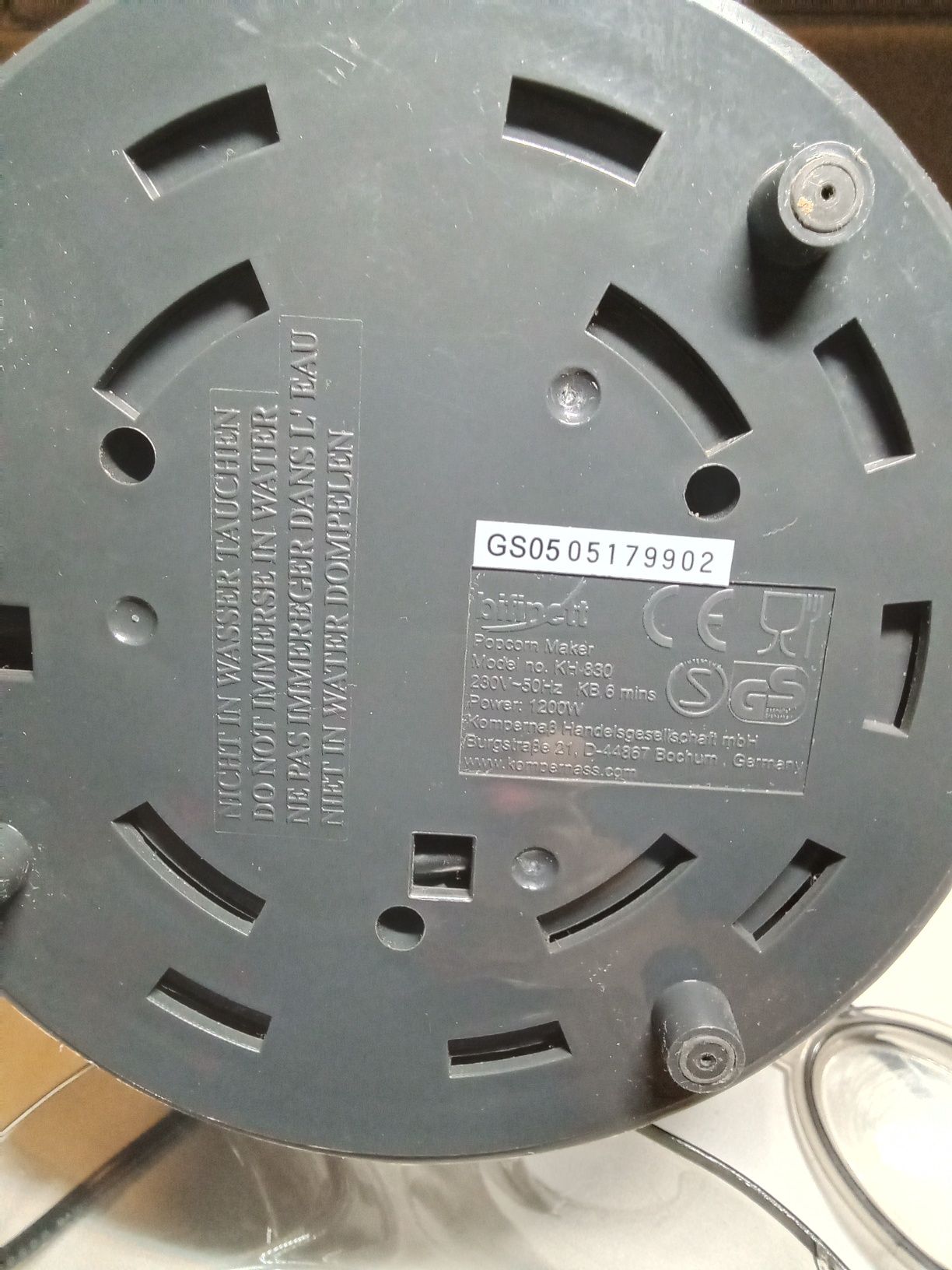 Máquina de fazer pipocas Bifinett