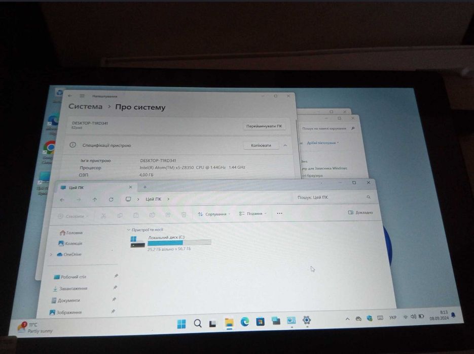 10" 4/64Gb FullHD планшет Windows 10, 11 z8350 intel