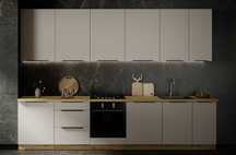 Meble Kuchenne modułowe, zestaw Mebli Kuchennych SOLEA 320 CM KASZMIR