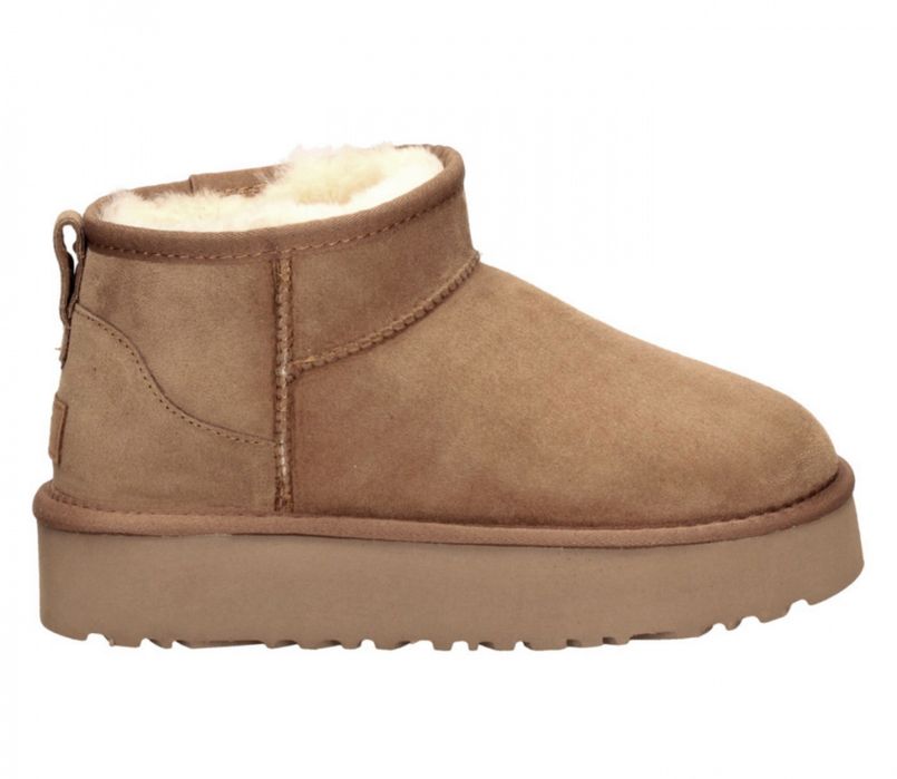 Оригінал угги australia ugg classic ultra mini platform chestnut 41роз
