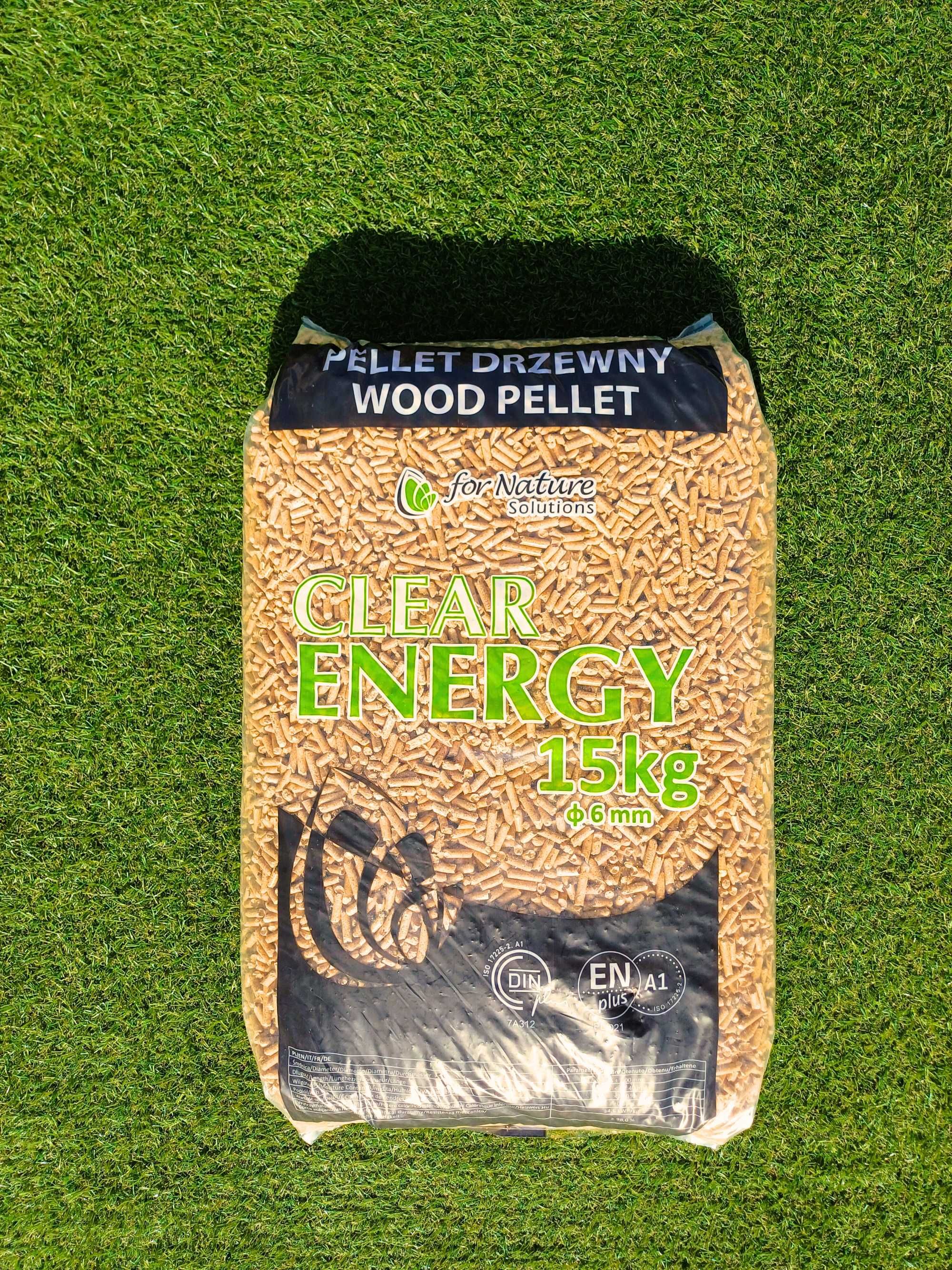 Pellet CLEAR ENERGY Certyfikowany A1 EN plus DIN plus Dostawa GRATIS