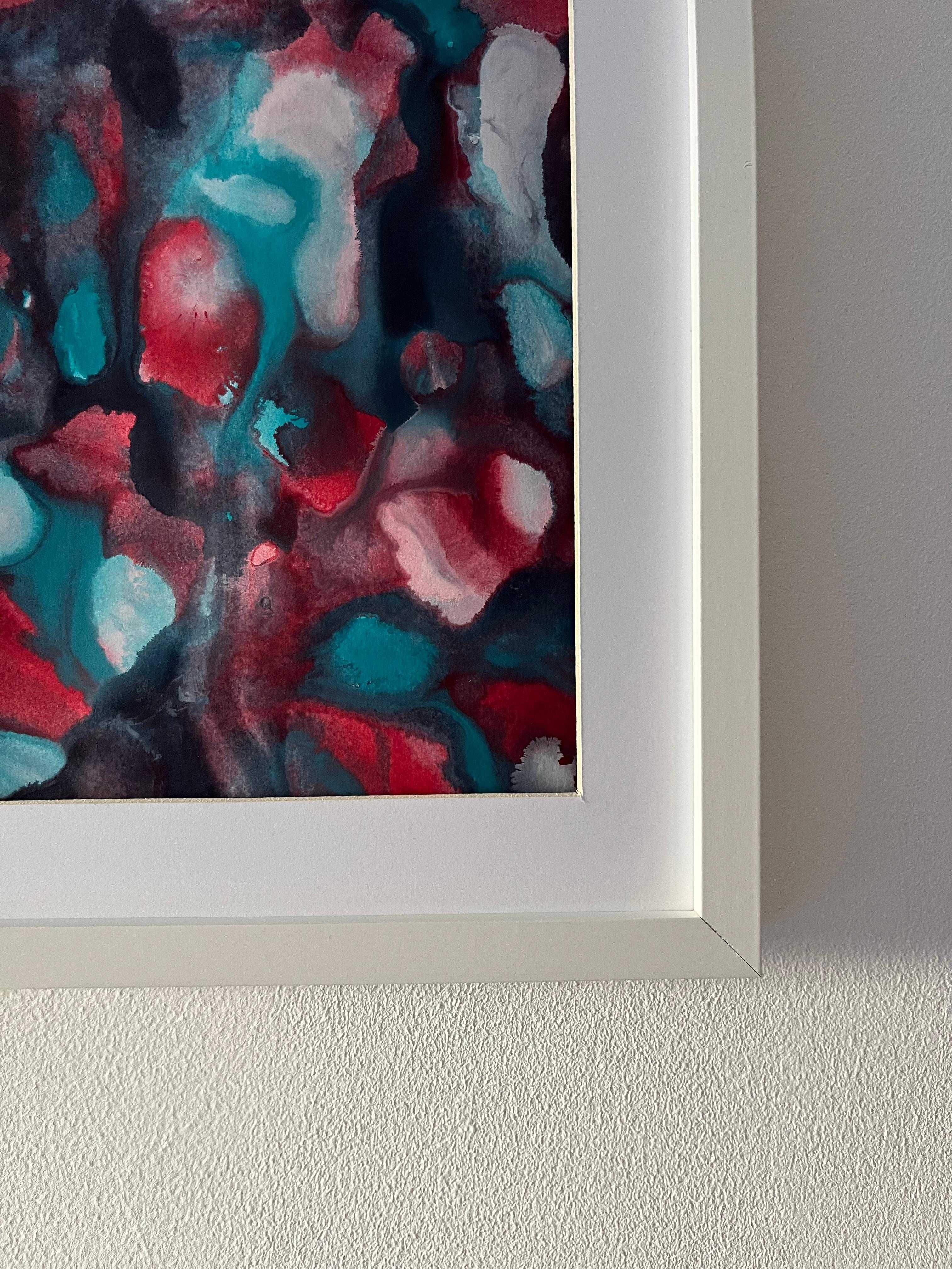 Pintura abstrata em acrílico