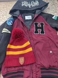 Куртка Reserved Гаррі Поттера дитяча 125-140 см, шапка в подарунок