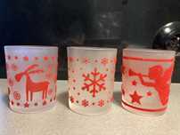 Komplet świeczników tealight, świąteczny, Boże Narodzenie