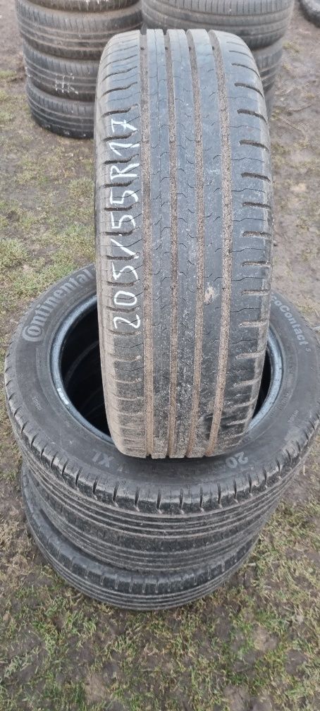 Opony letnie Continental 205/55R17 95V bieżnik 2x6 i 2x7mm