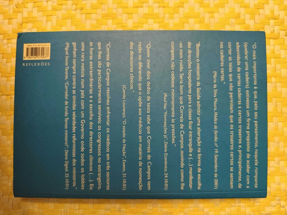 Confissões políticas da saúde – 
António Correia de Campos