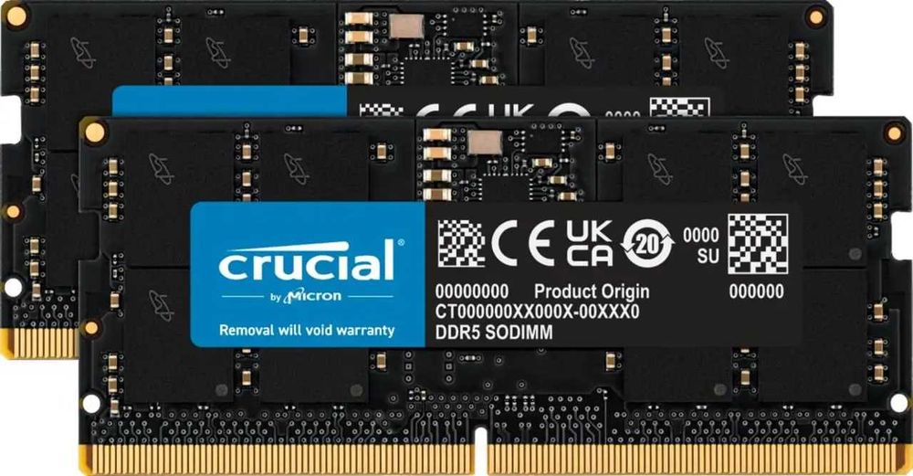 Оперативна пам'ять DDR5 Crucial 32GB (2x16GB) CT2K16G56C46S5 5600 MHz