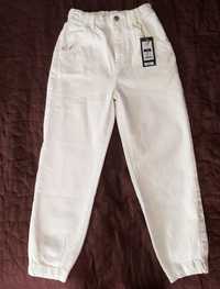 Spodnie jeansowe białe, slouchy