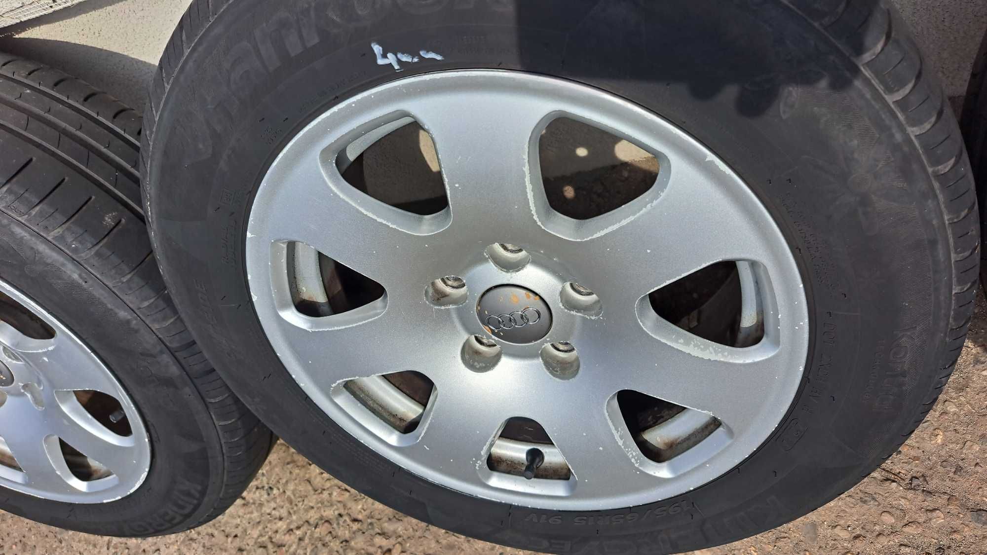 Felgi aluminiowe koła opony lato Audi A4 B6 5X112 15" kpl