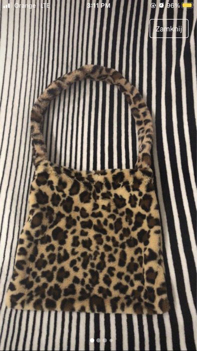 panterkowa torebka ma ramie