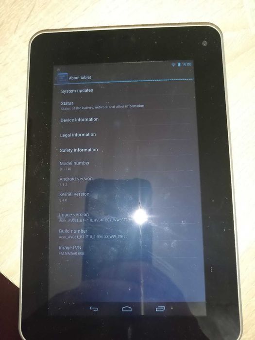 Планшет Acer Iconia MTK 2 ядра, 1 Gb RAM, 8Gb ROM