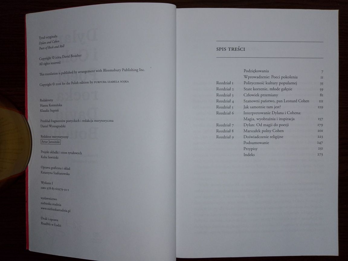 Dylan i Cohen poeci rocka - David Boucher