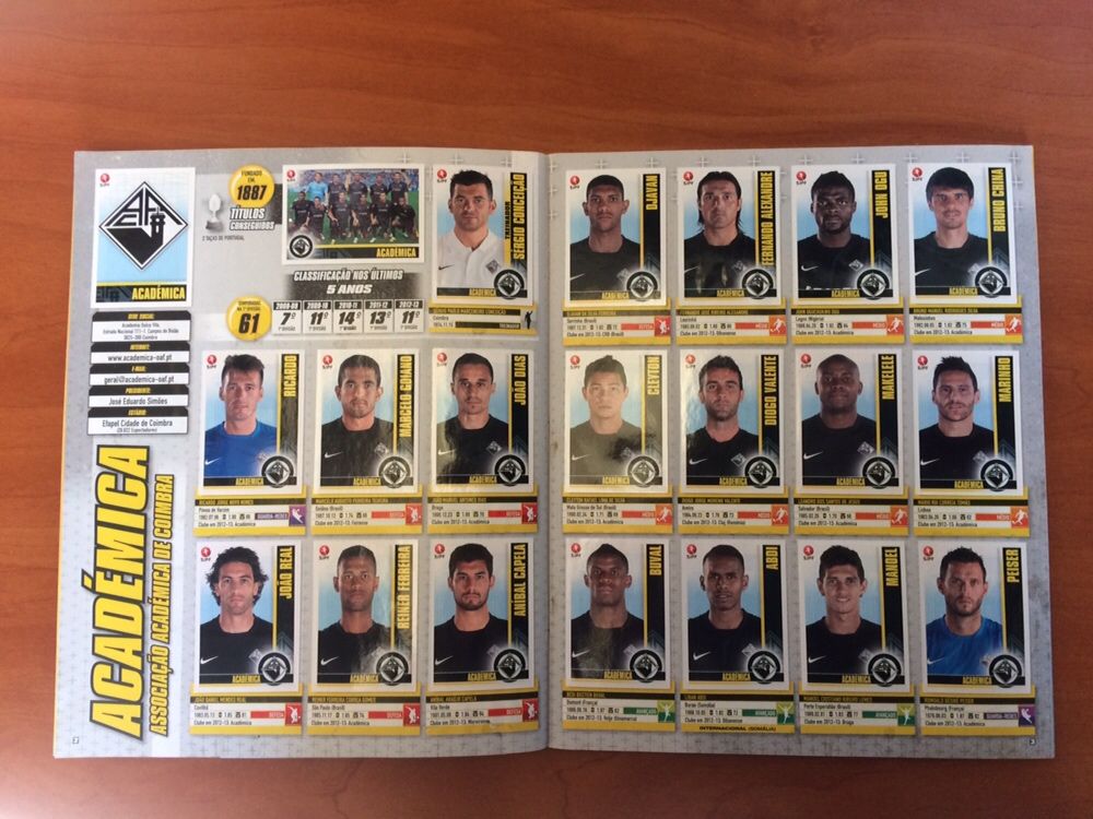 Coleção cromos futebol 2013-14