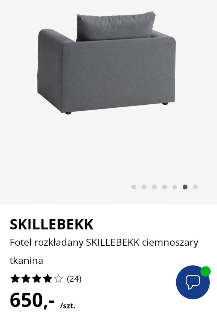 Fotel rozkładany do spania