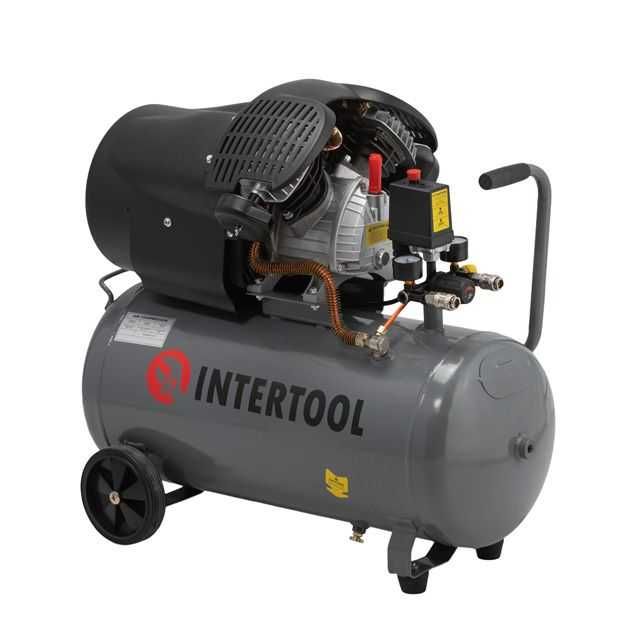 Компрессор Intertool pt-0004 50 литров, 354 л./мин., 10 атм. МЕДЬ!!!