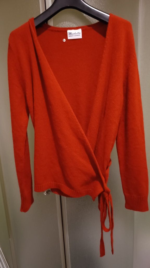 Michelle Damski elegancki sweter z angory, 65% Angora 25% Wełna, Roz L