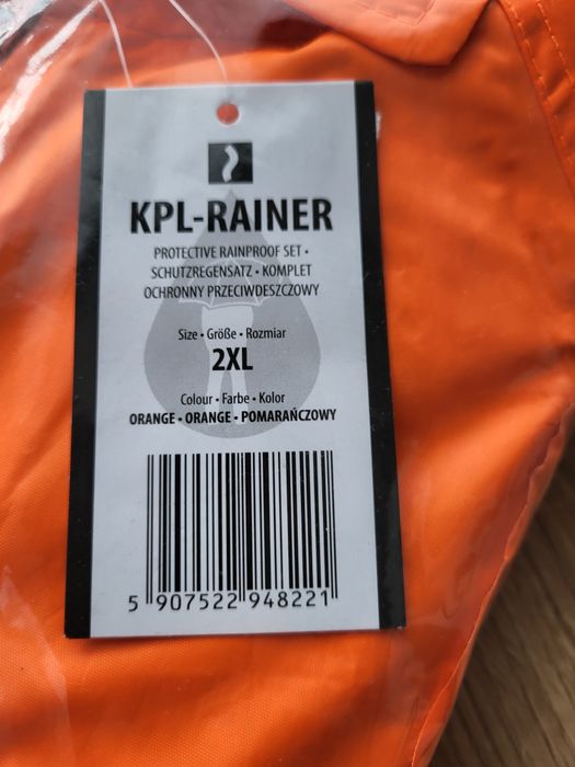 Komplet przeciwdeszczowy kurtka spodnie rozmiar 2XL