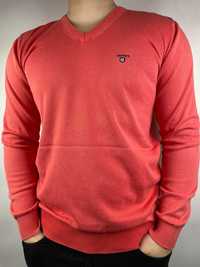 Sweter Gant w serek XL różowy