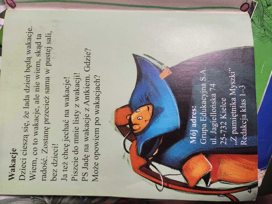 Z pamiętnika myszki odkrywam siebie kl. 1 cz. 2 Żaba 2009