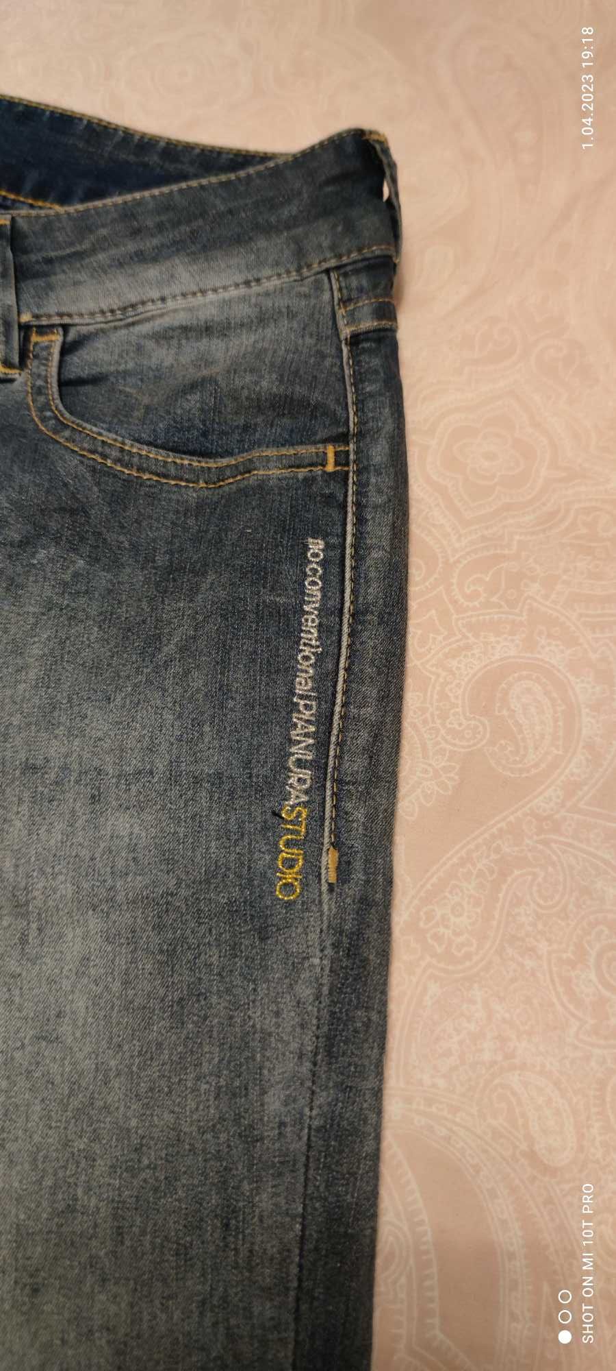 Włoskie spodnie jeansowe r. S