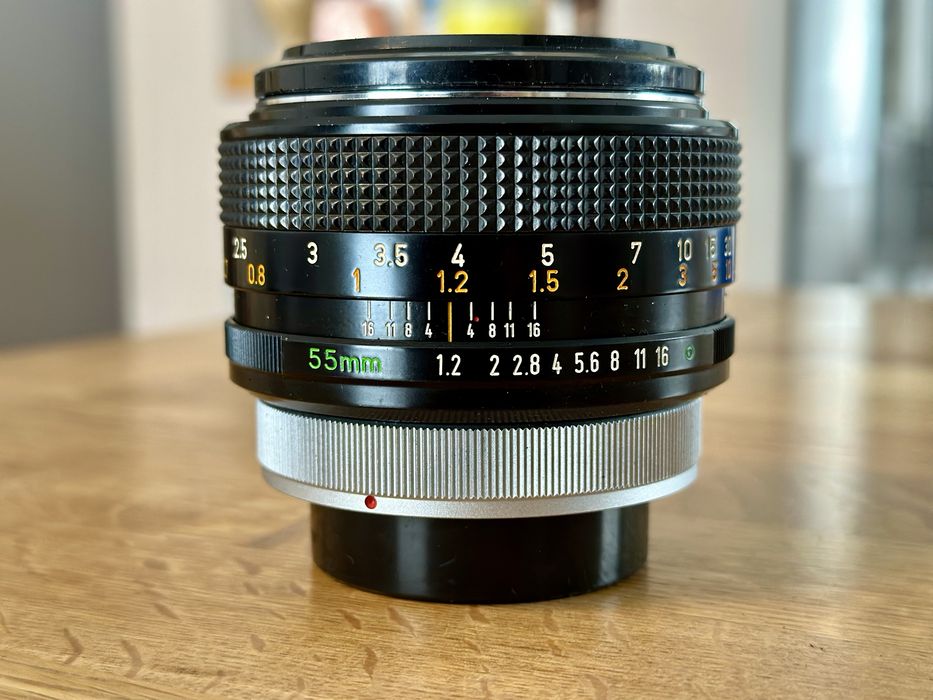 Canon FD 55mm f/1.2 Chrome Nose – doskonały stan