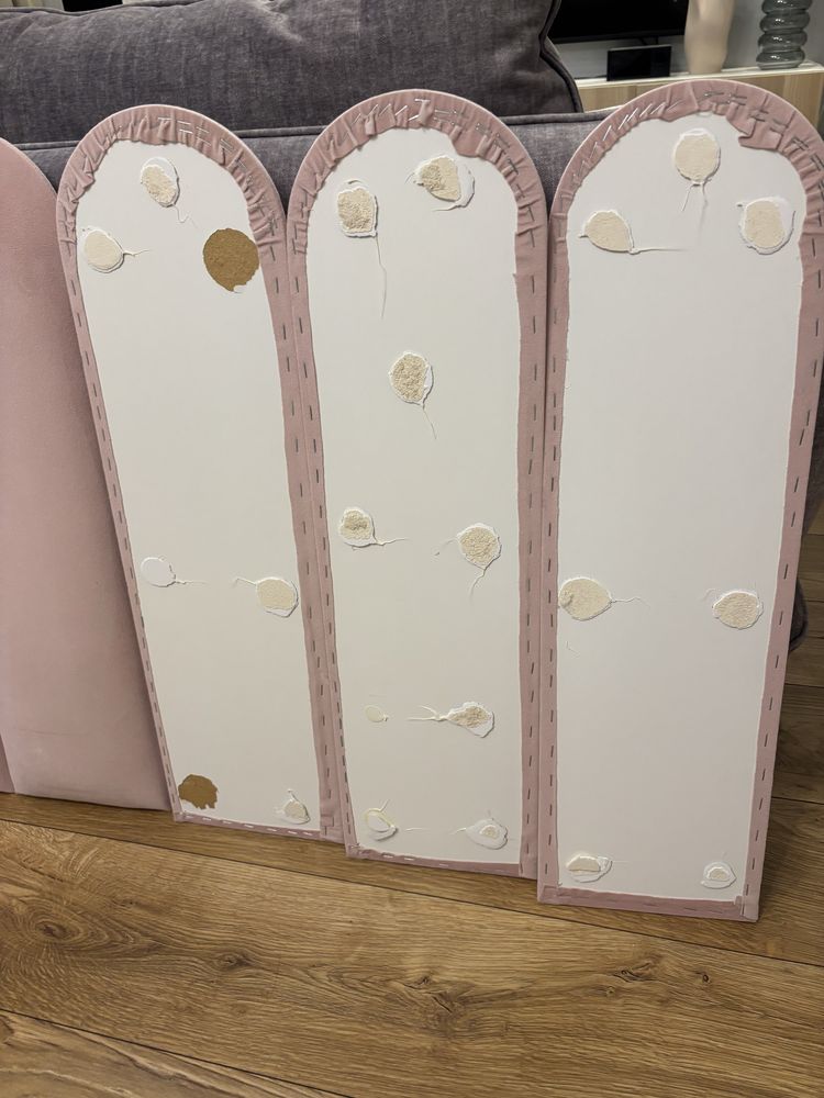 Panel tapicerowany na ściane dla dzieci płotek 20x70 cm