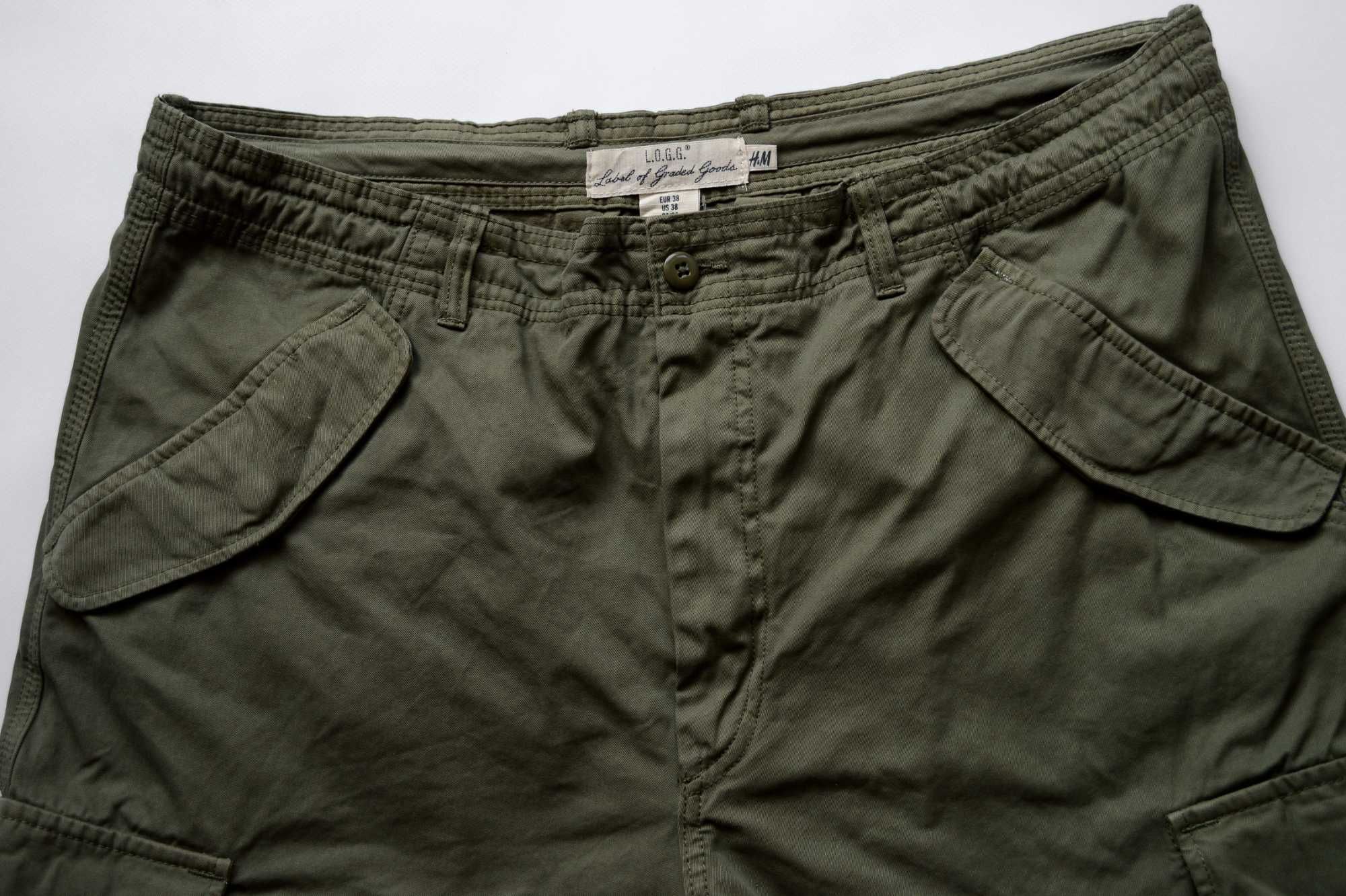 Милитари карго шорты H&M L.o.g.g М65 Olive 38р XL. helikon brandit tnf