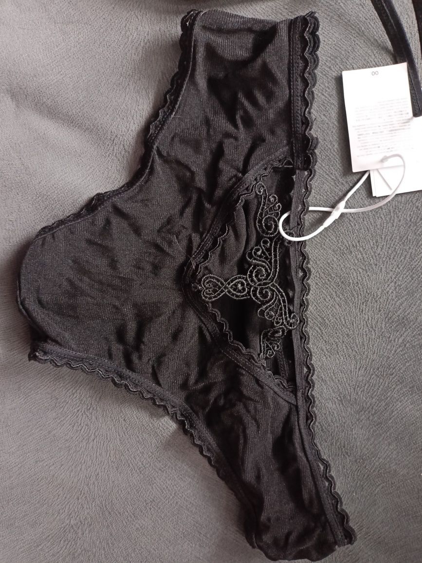 Nowe majtki figi stringi obsessive s/m czarne