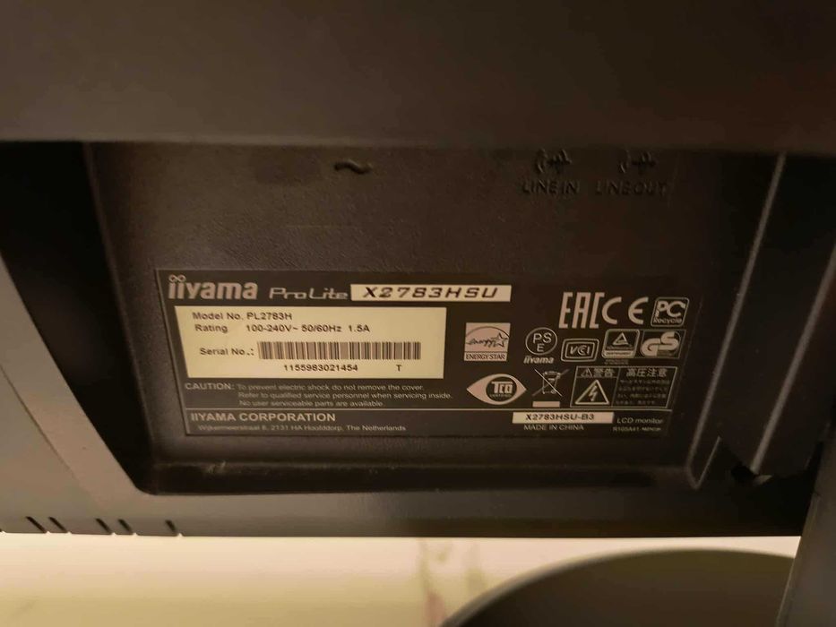 Monitor iiyama X2783HSU 27 cali 1080p VA / Głośniki