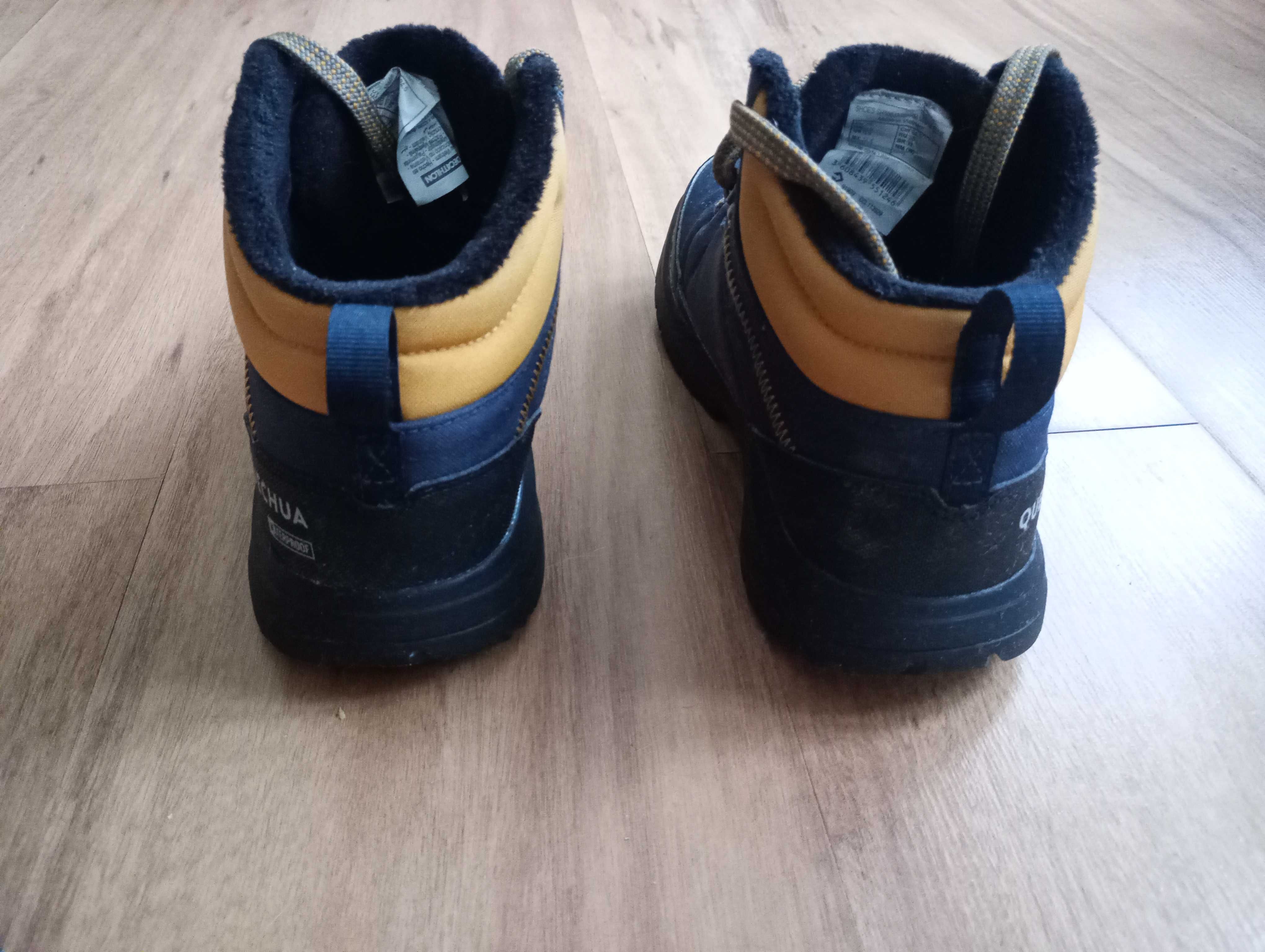 Ocieplane buty turystyczne Quechua SH100 Mid rozmiar 39