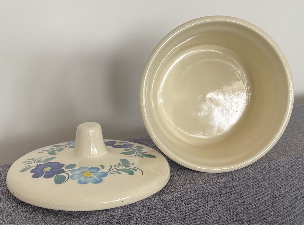 Fajans / Ceramika / Porcelana Włocławek PRL , pojemnik
