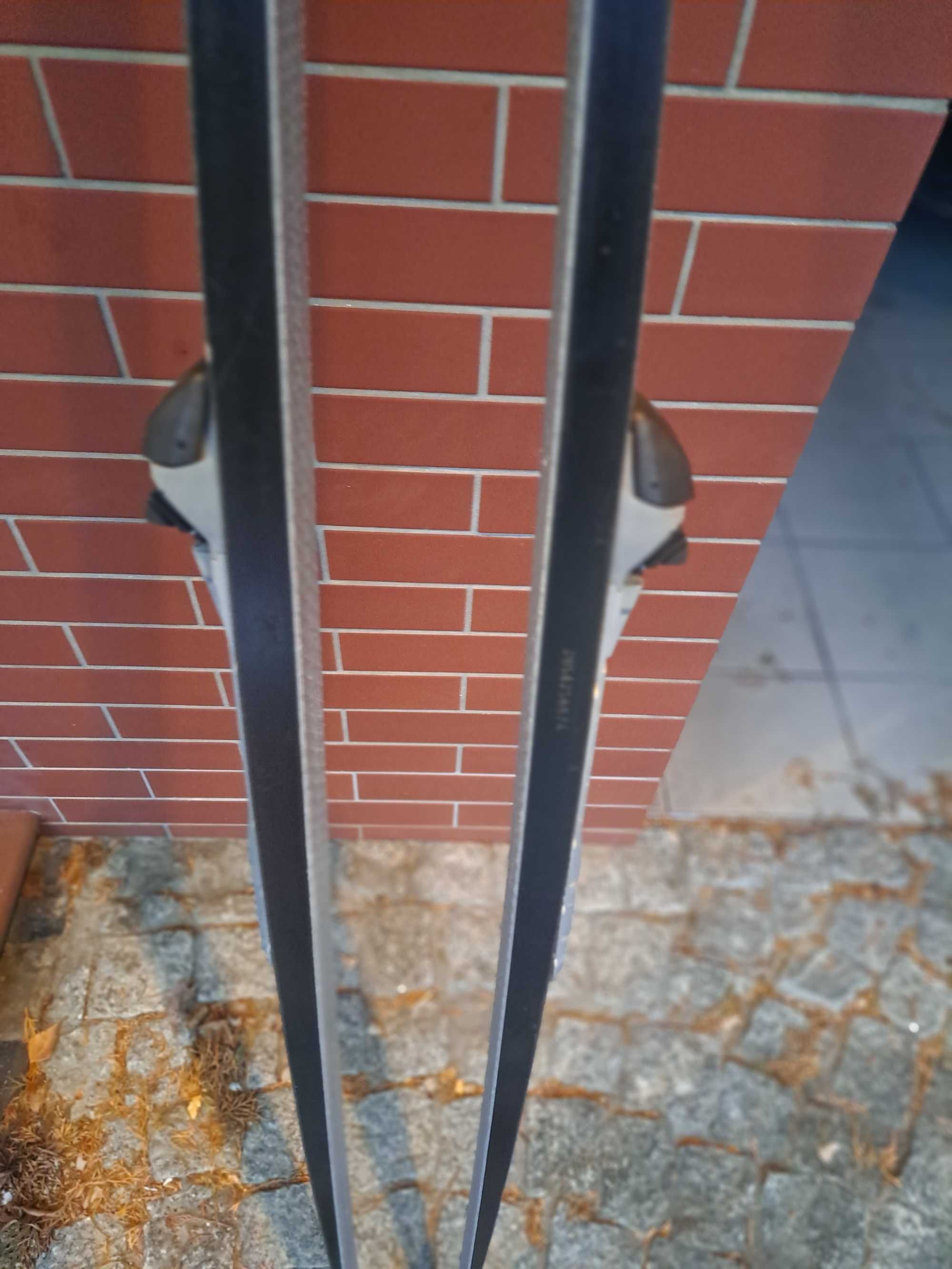 narty biegowe 2m, kijki 155cm, łuska, SMS