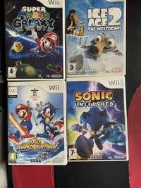 JOGOS WII Novos Crianças/Adolescentes, SONIC, MARIO, IDADE DO GELO