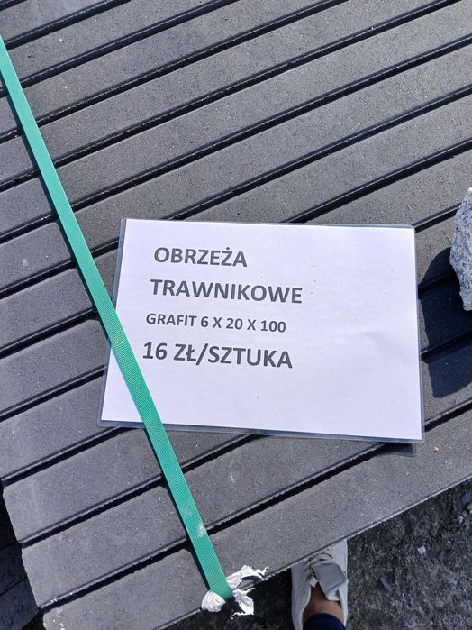 Obrzeża szare i grafitowe 6x20x100