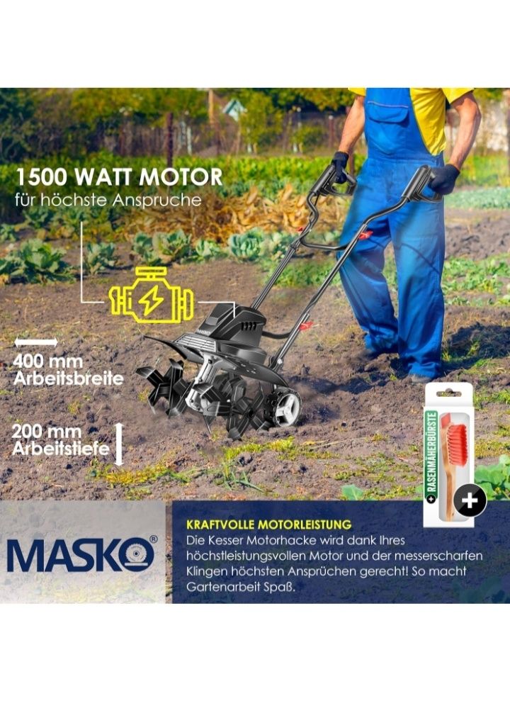 Glebogryzarka kultywator ogrodowy elektryczny