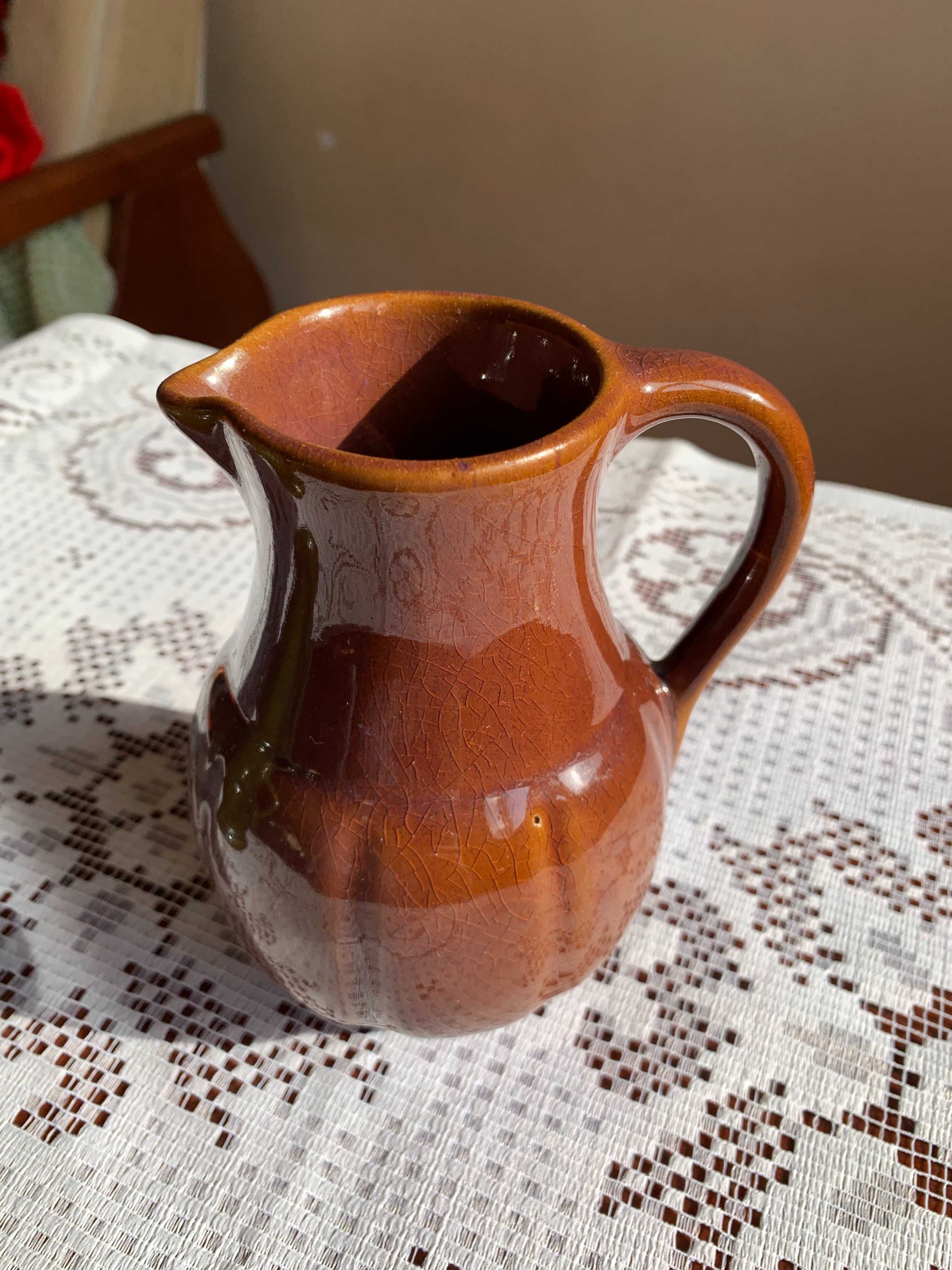 Dzbanek Porcelit - Brązowy Vintage PRL