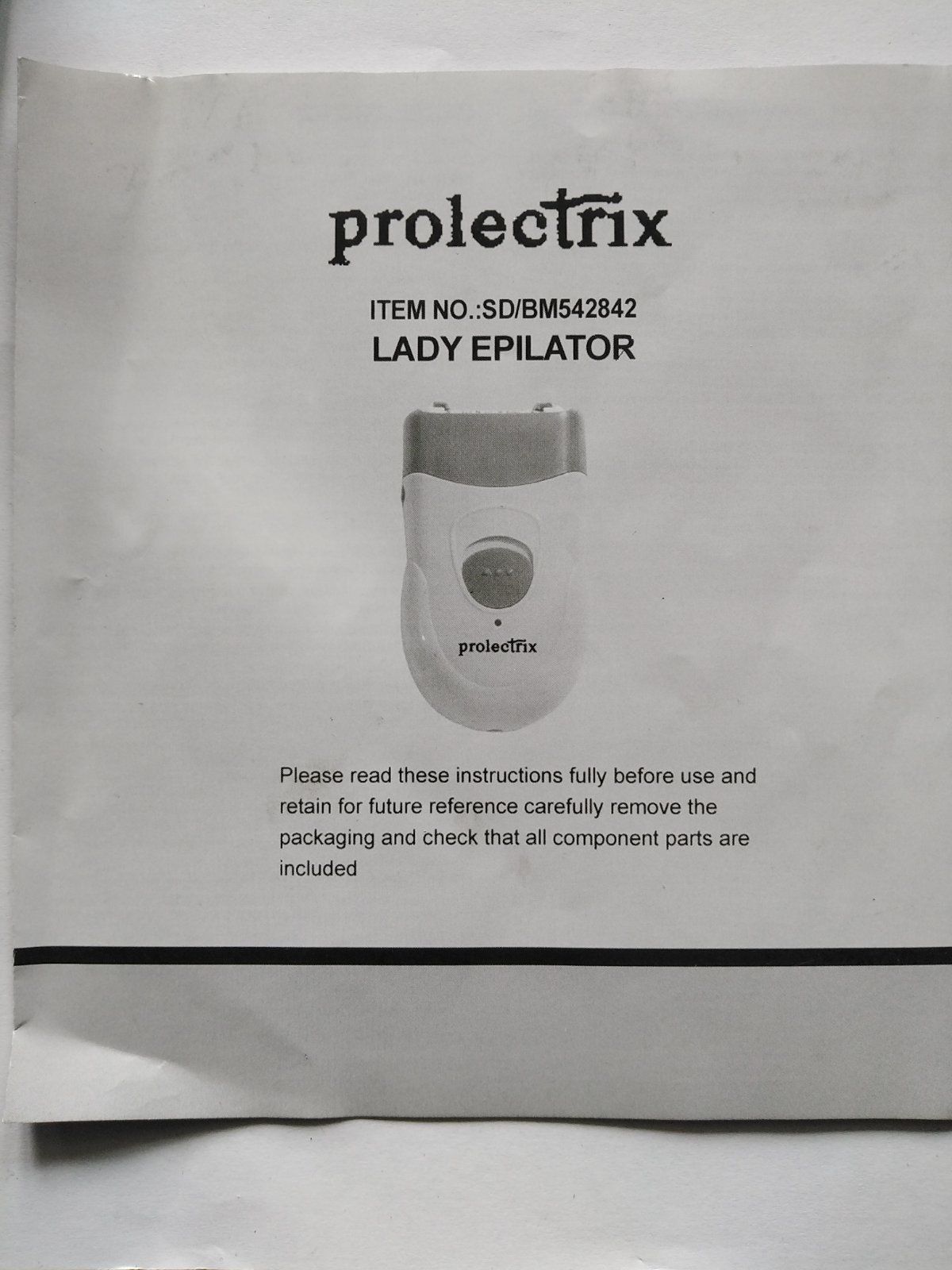 Новий епілятор Prolectrix