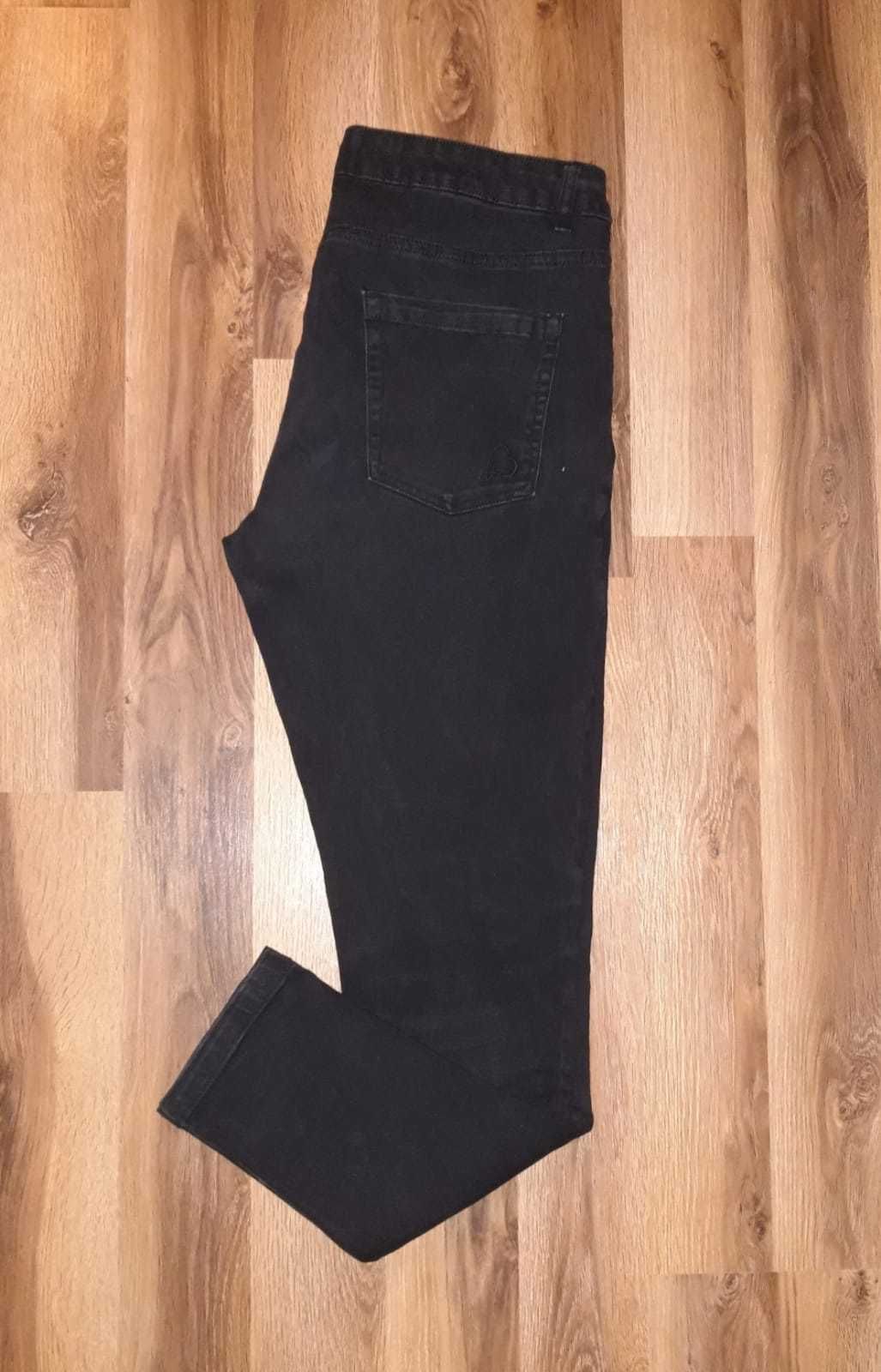 r. 40 L Beloved czarne jeansy skinny elastyczne