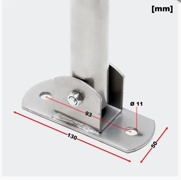 Barra anti estacionamento nova, aluminio