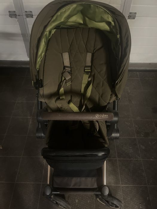 Cybex Priam 3 Platinum Rosegold / Khaki Green – Wózek premium