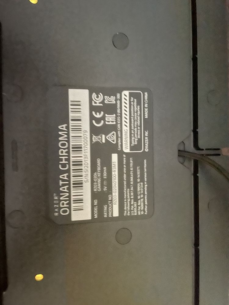 Klawiatura Razer Ornata Chroma v1