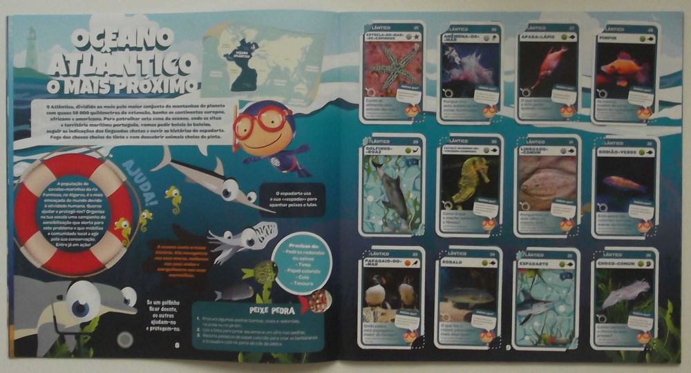 Caderneta + 108 Cartas Super Animais 2