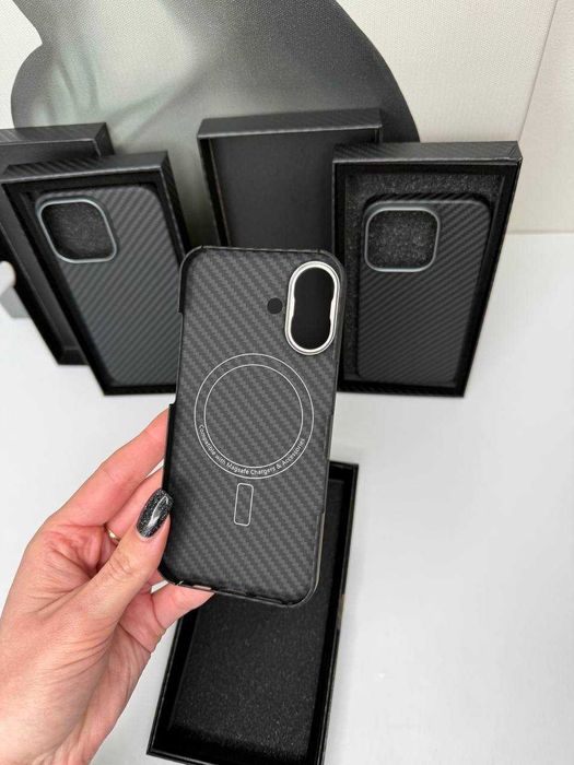 Чохол карбон карбоновий чехол MagSafe iPhone 16 Pro Max айфон про макс