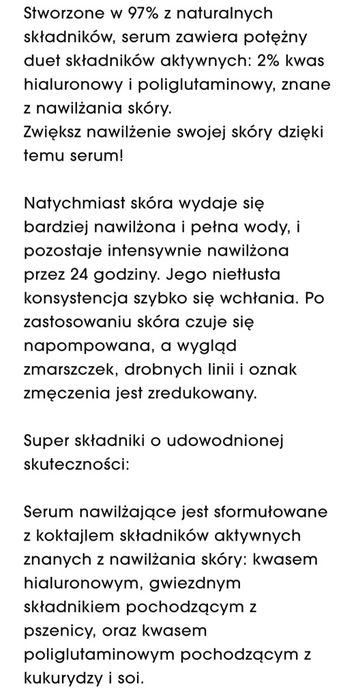 Sephora Hydratant Serum nawilżające HYA PGA 2% nowe