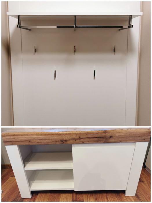 Wieszak i szafka na buty komplet