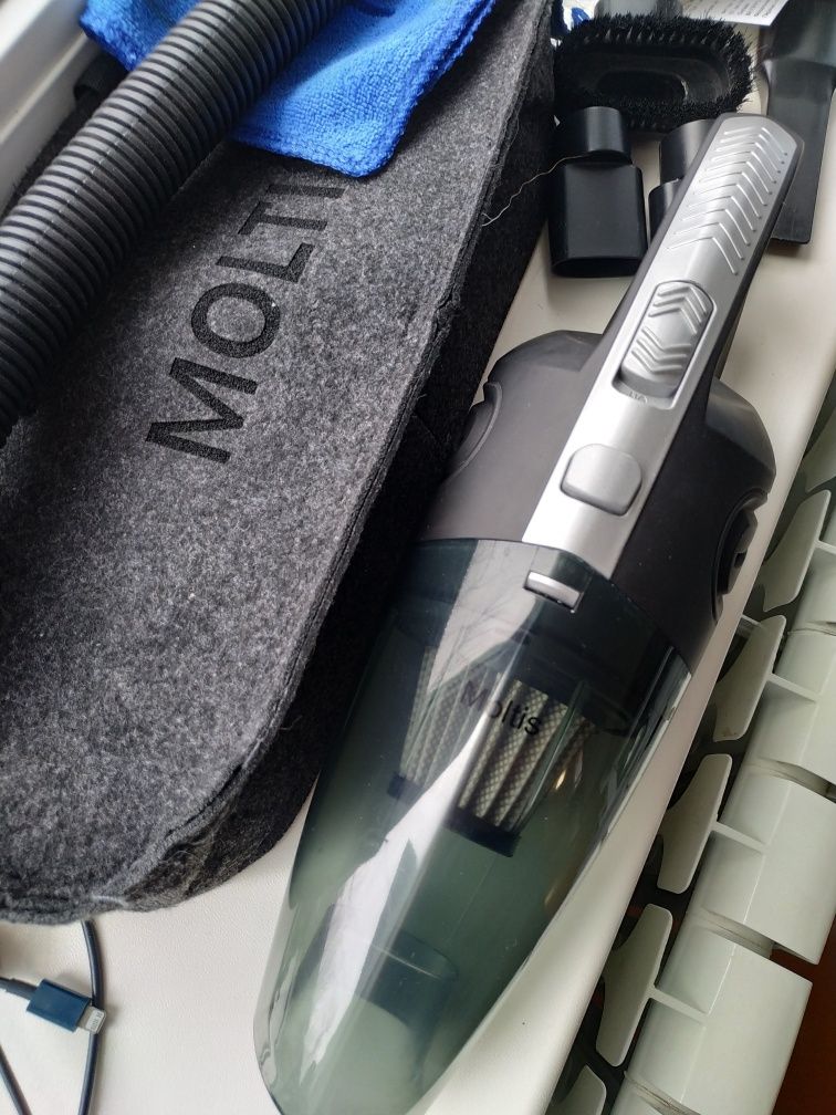 Пилосос автомобільний акумуляторний Moltis M2 120W USB