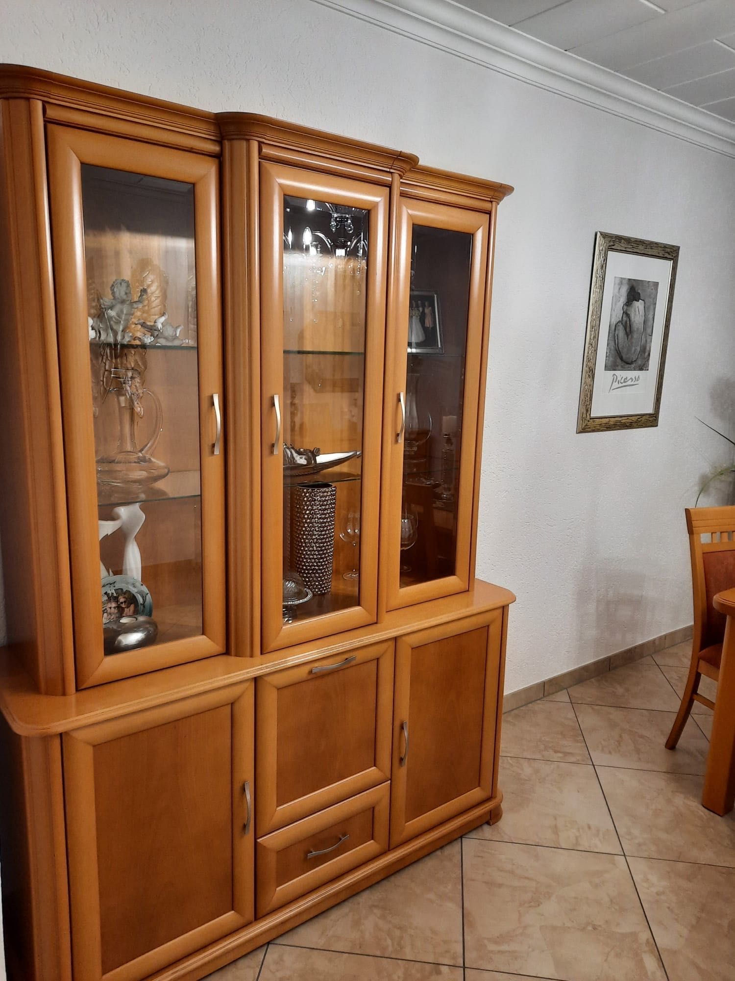 Zestaw mebli do salonu, okleina naturalna