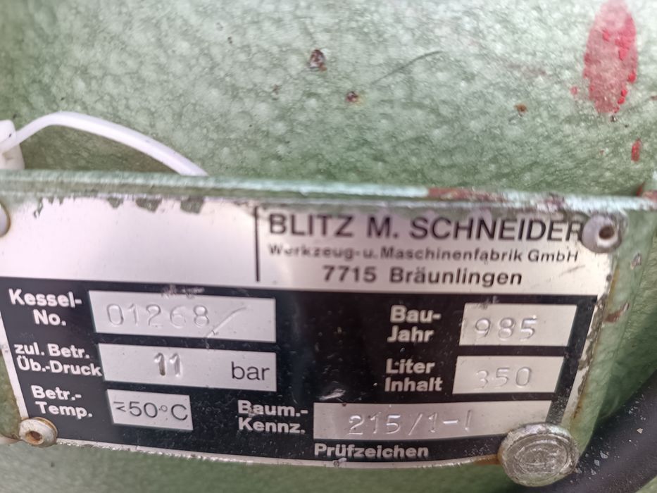 Kompresor sprężarka butla 350 l. Litra 400lit/min.